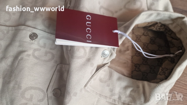 Мъжко сафари Gucci XL реплика, снимка 5 - Якета - 52567843