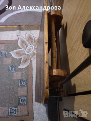 Продавам дървена туристическа сгъваема масичка, снимка 3 - Маси - 53999452