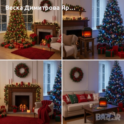 Декоративен LED фенер - камина, снимка 3 - Декорация за дома - 52252141