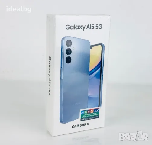  НОВ! Samsung Galaxy A15 5G 128GB 6RAM Blue 2г. Гаранция! , снимка 2 - Samsung - 47450913