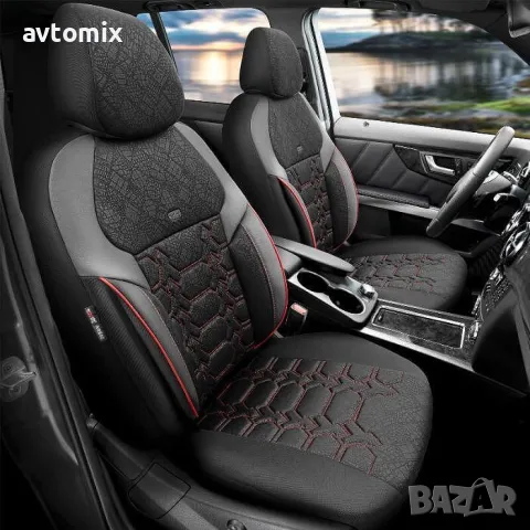 Тапицерия OTOM за кола Pulse PLS2902 Черно/Червен Кант, снимка 3 - Аксесоари и консумативи - 49930127