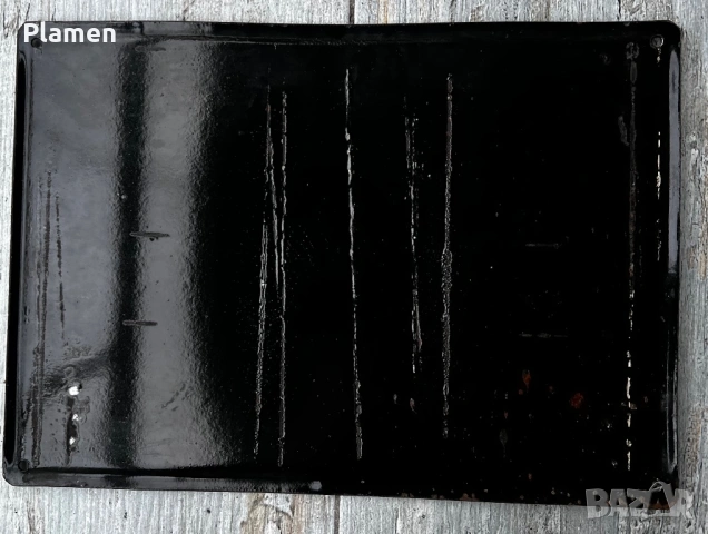 РЯДКА ЕМАЙЛИРАНА ТАБЕЛА ТАБЕЛКА ОТ СОЦА ВНИМАНИЕ ОТРОВНО ЧЕРЕП, снимка 2 - Антикварни и старинни предмети - 53583614