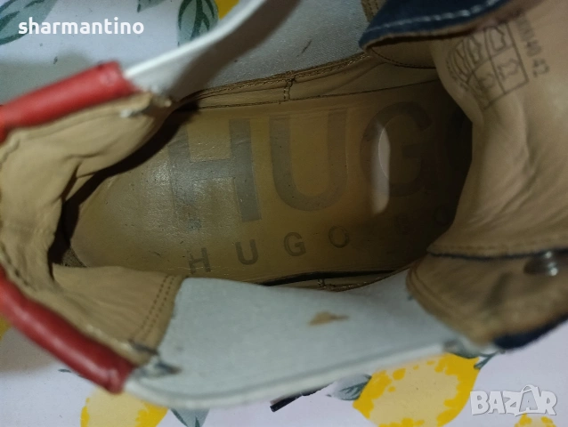 Hugo Boss кожени N 42 -15 €, снимка 8 - Маратонки - 53330270