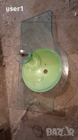 Стъклена мивка за баня в комплект със стъклена батерия, снимка 7 - Мивки - 50084253