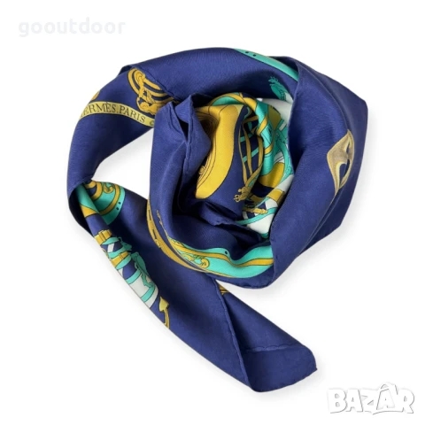 Vintage Hermès Proues Silk Scarf 87x87, снимка 2 - Шалове - 51171551