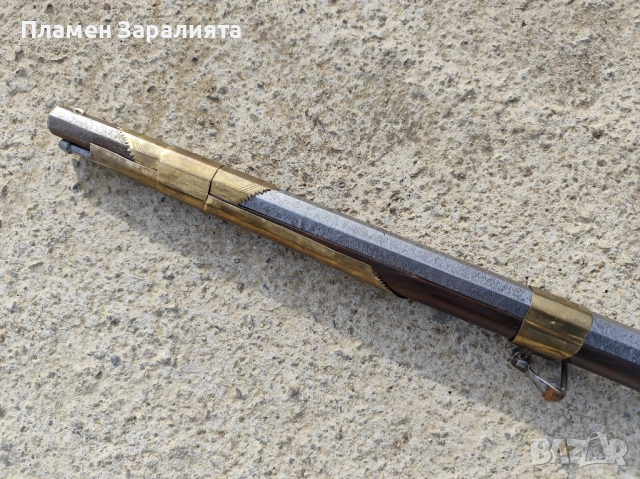 Автентична кремъчна дамаскова пушка, снимка 16 - Антикварни и старинни предмети - 52891453