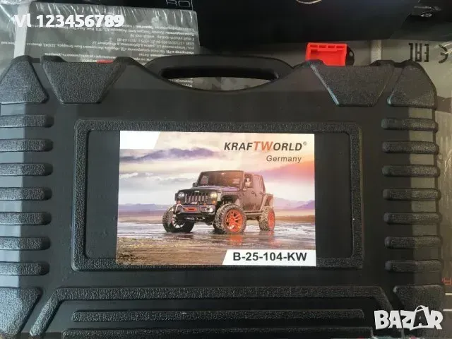 Мощен двуцилиндров компресор за автомобили KRAFTWORLD