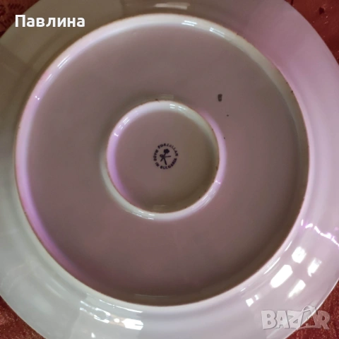 Порцеланово плато на "Китка"., снимка 4 - Чинии - 54233594