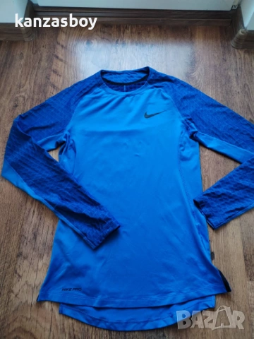Nike NP TOP LS UTILITY THRMA - мъжка фитнес блуза С, снимка 4 - Блузи - 53643687
