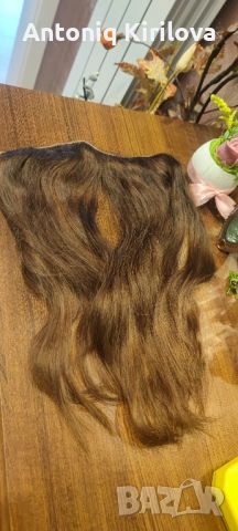 Естествена коса на треса с щипки