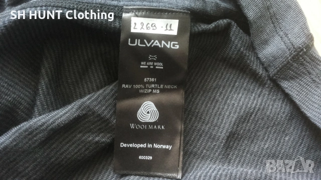 ULVANG RAV 100% TURTLE NECK Zip 100% Merino Wool разме XL / XXL термо блуза 100% Мерино вълна - 2413, снимка 13 - Пуловери - 53917478
