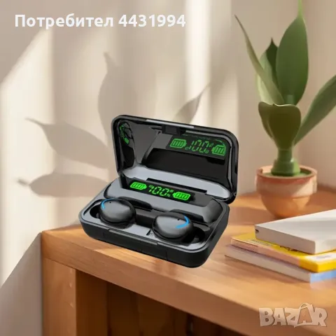 9D Стерео спортни слушалки с кутия за зареждане и микрофон , снимка 3 - Безжични слушалки - 49760726