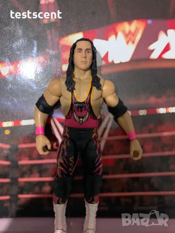 Екшън фигура WWE Bret Hart Брет Canadian WCW Mattel Survivor Series играчка, снимка 8 - Колекции - 48830750