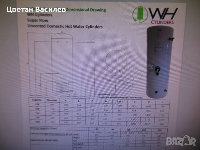 ВИСОКОКАЧЕСТВЕН БОЙЛЕР ОТ НЕРЪЖДАЕМА СТОМАНА WH Cylinders  Super Flow  210L, снимка 2 - Бойлери - 46175708