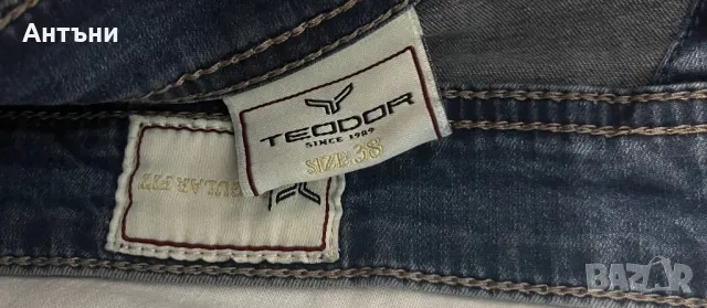 Тъмно сини denim дънки от Teoddor, снимка 4 - Дънки - 48625264