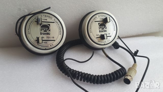 Стари слушалки Dynamischer Stereo Kopfhörer, само говорителите и кабелът, снимка 3 - Слушалки и портативни колонки - 45113037