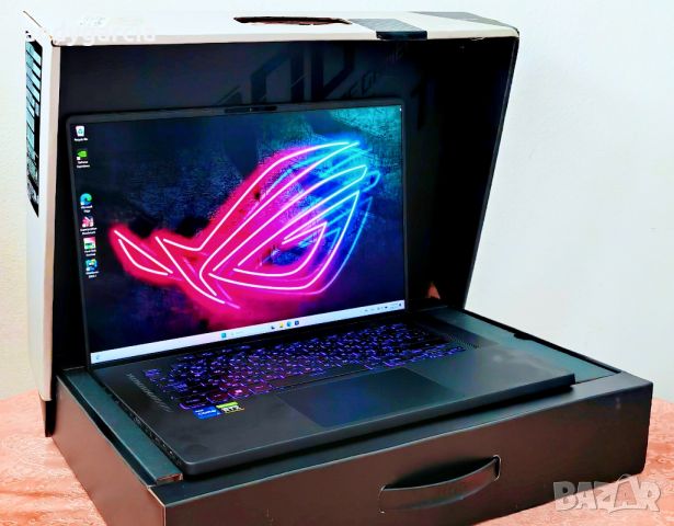 ASUS ROG Zephyrus M16/Core i7-12700H/NVidia RTX 3060 6GB/16GB RAM/512GB SSD/16'2.5K 165Hz Гаранция, снимка 2 - Лаптопи за игри - 45176736