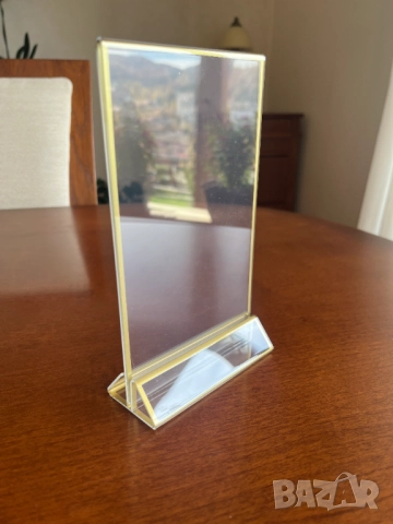 Поставки за номер или меню на маса златни 11 бр