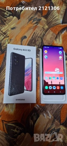 Продаавам SAMSUNG A53 5G в Отлично съатояние със...