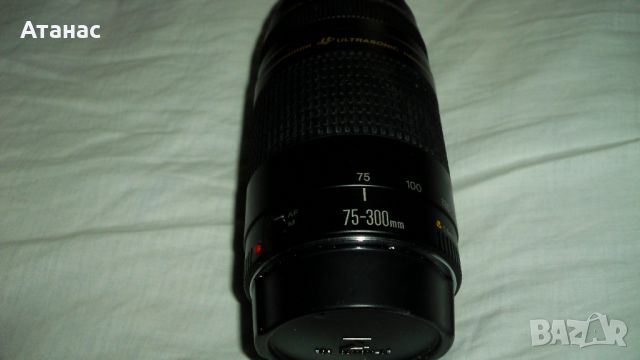 Обектив CANON EF 75-300 mm 1:4-5.6 II Ulrasonic + UV филтър, снимка 4 - Обективи и филтри - 46791282