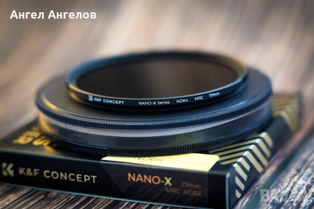 Филтър K&F Concept ND64 (6 стопа) Nano-Xcel 77mm - НОВ!
