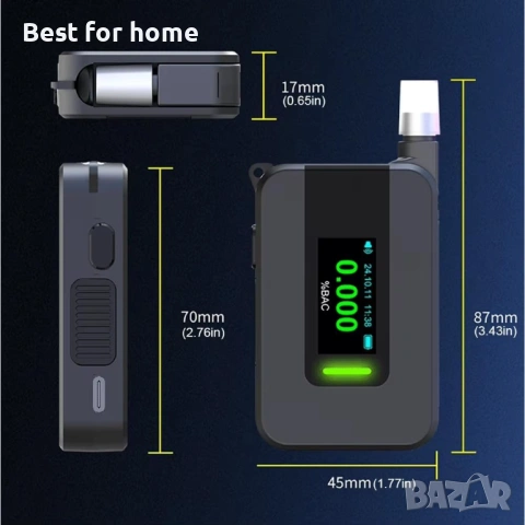 Електрохимичен алкохолен тестер с гласов отчет, снимка 7 - Друга електроника - 53451785