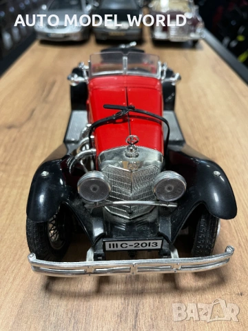 BBURAGO метален колекционерски модел MERCEDES BENZ SSK 1928г.1:18, снимка 4 - Колекции - 53154881