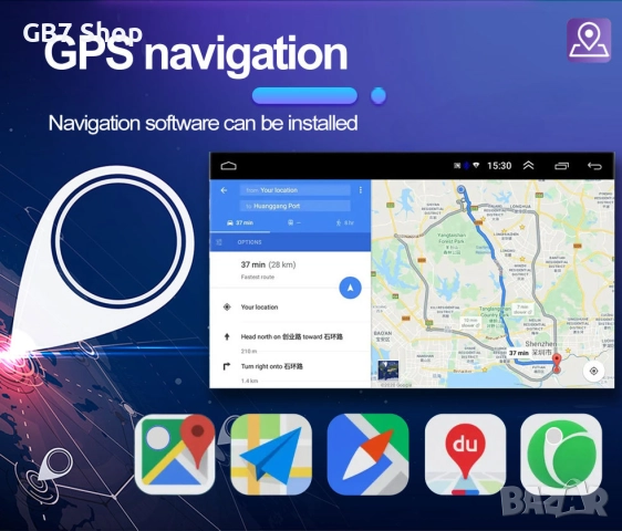 Мултимедия за BMW 3 и M3 Е46 2Din 7-инчa *Android|Carplay | Bluetooth |GPS навигация | Bluetooth |, снимка 13 - Аксесоари и консумативи - 52740856