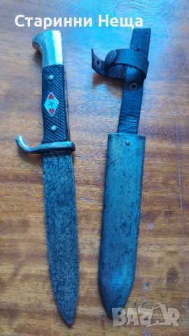 исторически РЕДКАЖ Адолф Хитлер  немски стар нож кама щик Германия , снимка 1 - Антикварни и старинни предмети - 46412717