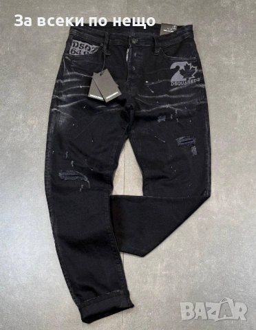 DSQUARED2 Мъжки Черни Дънки Код Mens P.217