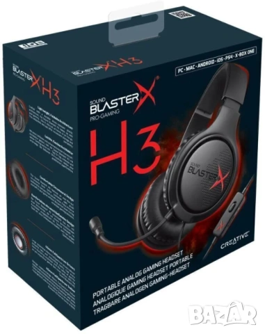 • Нови геймърски слушалки Creative Sound BlasterX H3, снимка 5 - Слушалки и портативни колонки - 53935771