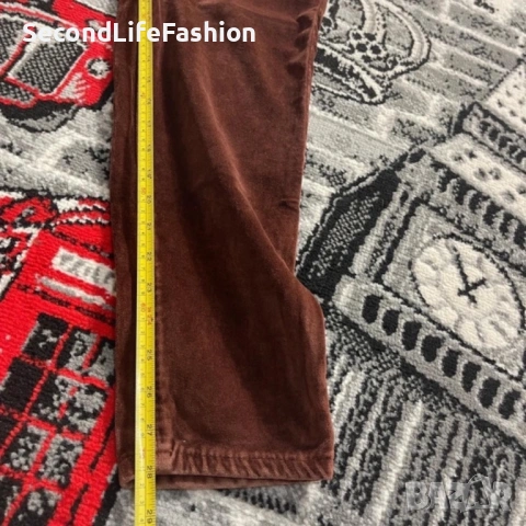 Винтидж дънки Trussardi Number One кафяви с висока талия, размер M, 34/48, снимка 7 - Дънки - 53349779