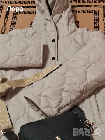 Дълго дамско яке с качулка , снимка 4 - Якета - 53248504