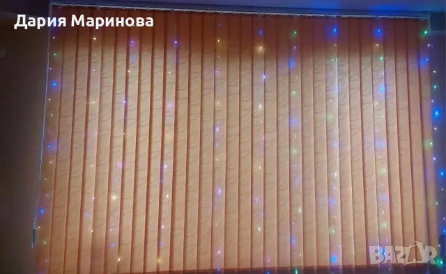 Коледни лампички с 300Led лампи 3 метра на 3 метра ,коледна завеса с дистанционно, снимка 4 - Други - 47631849