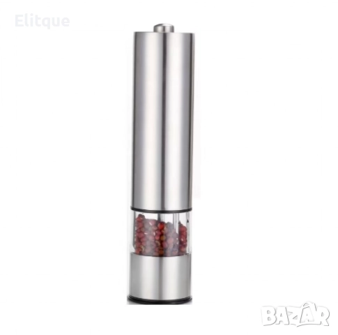 Електрическа мелничка за сол/пипер Bohmann, 4x AAA батерии (не са вкл.), Инокс, снимка 6 - Други - 52888999