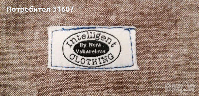 Дизайнерски ленен гащеризон с апликация - Nora Vakarelova, снимка 2 - Гащеризони - 53964142
