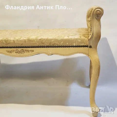 Тапицирана пейка в стил Луи XV, снимка 4 - Дивани и мека мебел - 49648855