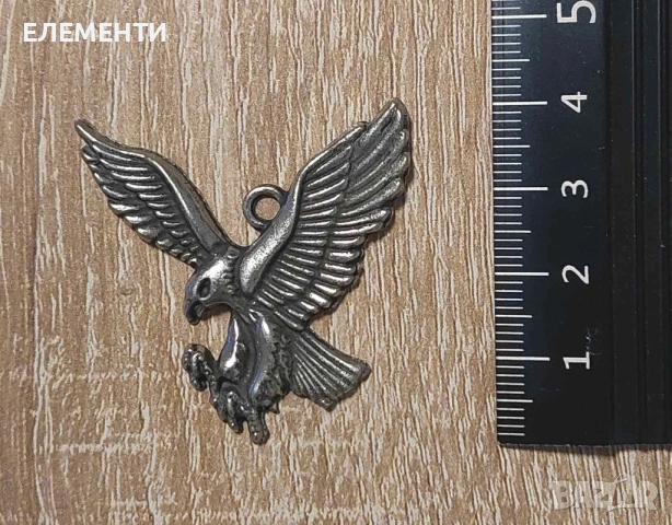 Метален Елемент / Медальон - ОРЕЛ, снимка 2 - Колиета, медальони, синджири - 38478524