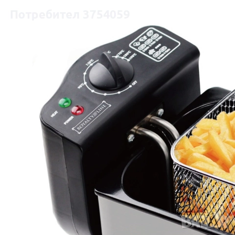 Електрически фритюрник Royalty Line RL-EFT2000, 3 литра, 2000W, снимка 3 - Фритюрници - 52634143