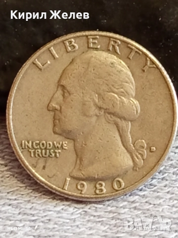 Три монети QUARTER DOLLARS UNITED STATES of AMERICA различни години 51801, снимка 10 - Нумизматика и бонистика - 52388541