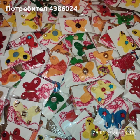 МАРТЕНИЧКИ БУТИКОВИ РЪЧНА ИЗРАБОТКА ИЗЦЯЛО ОТ МЕН!, снимка 2 - Декорация за дома - 53284377