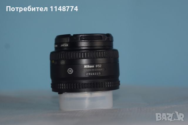 Nikkor AF 50mm f1.8D, снимка 6 - Обективи и филтри - 45614200