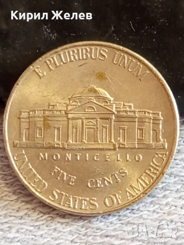 Монета 5 цента 2007г. АМЕРИКА рядка за КОЛЕКЦИЯ ДЕКОРАЦИЯ 51910, снимка 2 - Нумизматика и бонистика - 52387937