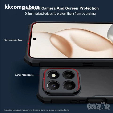XUNDD Калъф за Honor X7d / 400 Smart с Прозрачен акрилен гръб- TPU рамка, Airbag технология, вкл. Пр, снимка 4 - Калъфи, кейсове - 52466087