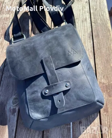 Мото Кожени чанти Богдан черен цвят/Vintage blue Limited, снимка 3 - Аксесоари и консумативи - 51613518