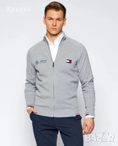 Tommy Hilfiger x Mercedes AMG - Оригинална мъжка жилетка с цип р-р S-M, снимка 1 - Пуловери - 48827561