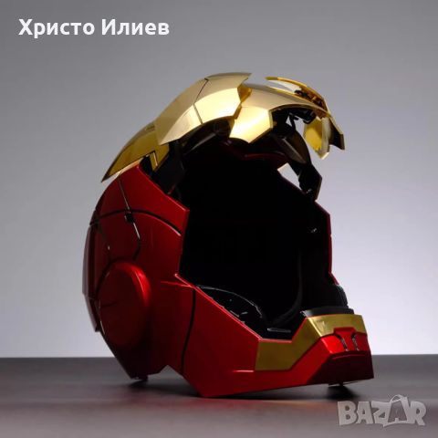 Marvel Моторизирана маска Iron Man MK5 1:1 с гласова команда Роботизирана каска Железния човек, снимка 2 - Друга електроника - 45744142