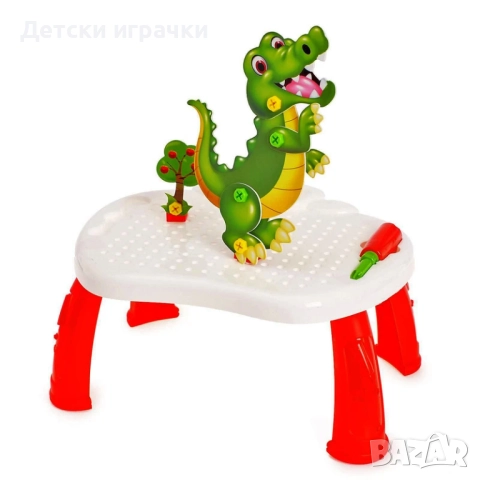 Комплект мозайка с маса и пъзел 5в1, с отвертка и аксесоари , снимка 4 - Образователни игри - 52624038