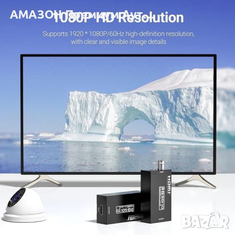 TLEOOSY 1080P SDI Към HDMI Конвертор, Поддържа 3G-SDI/HD-SDI/SD-SDI Сигнал за HDMI екран, снимка 7 - Стойки, 3D очила, аксесоари - 45961920