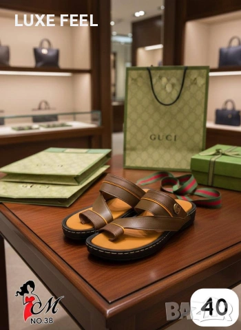 Gucci 🔹 Fendi 🔹Мъжки Чехли 